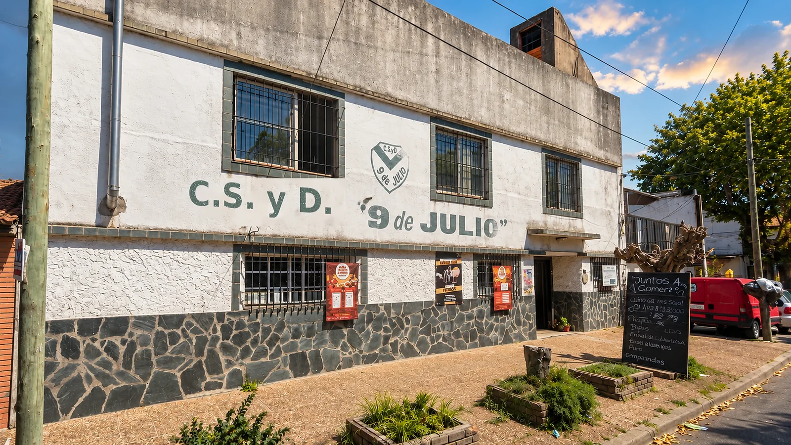 Frente de Club Social y Deportivo 9 de Julio · imagen aportada
